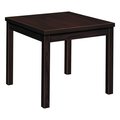 Hon Square Occasional Table, 24" X 24" X 20", Mahogany Top, High-Pressure Laminate H80192.NN
